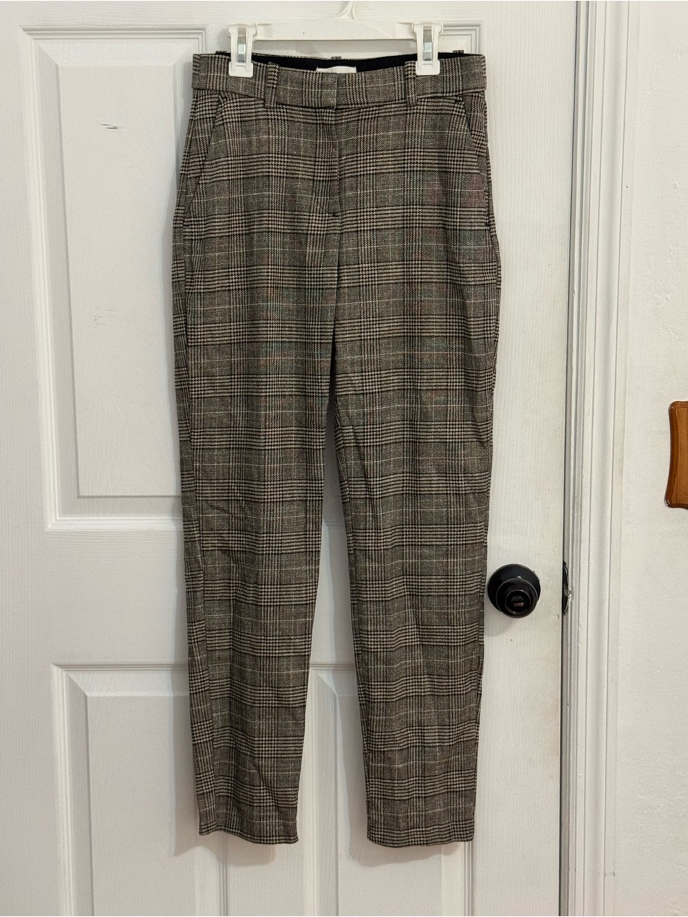 H&M Women’s Plaid Dress Pants - Brown/Black Glen Check